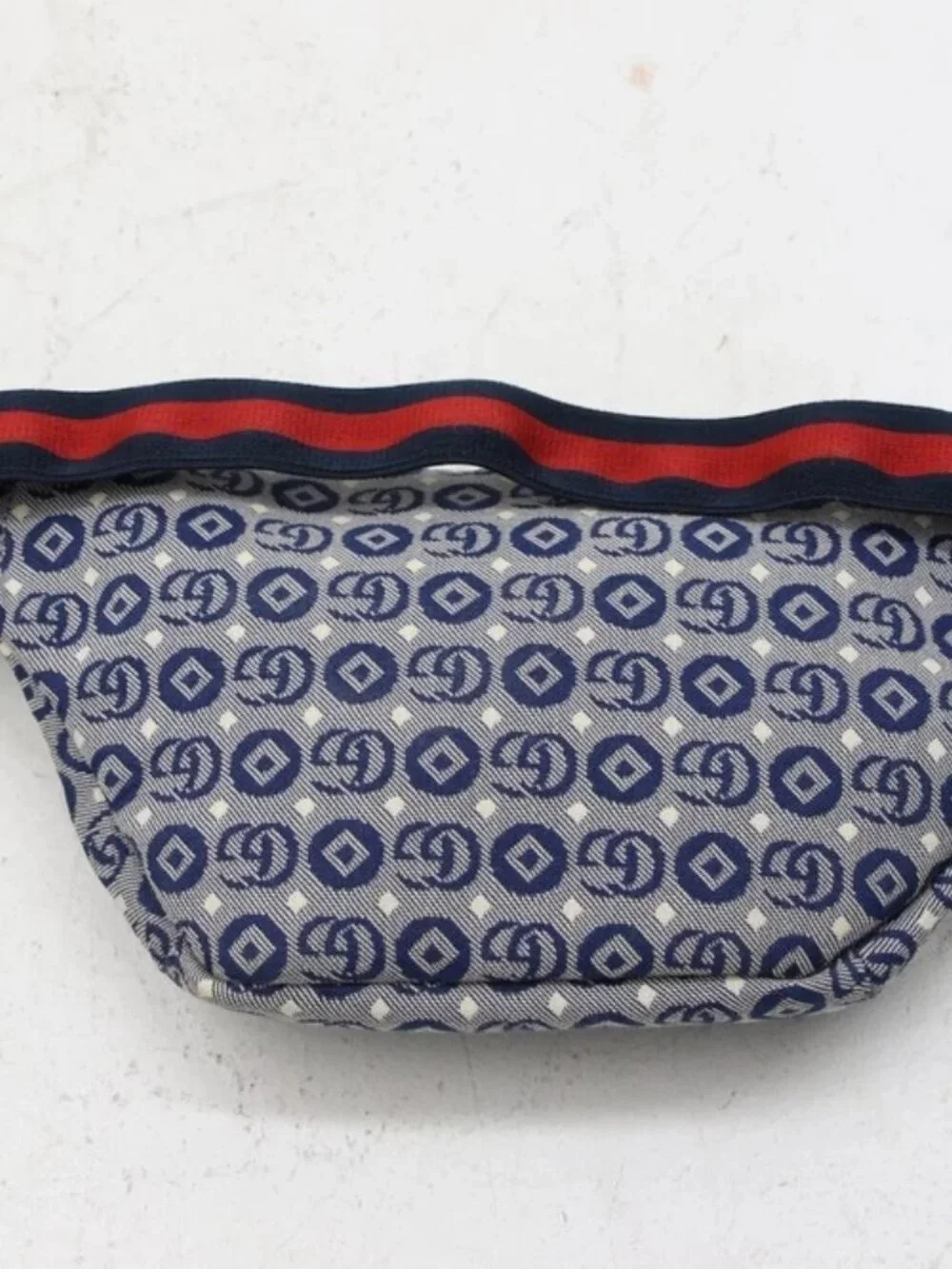 GUCCI Kids Jacquard Logo Patch Belt Bag - Blue